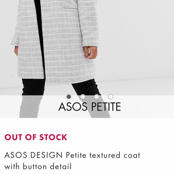 ASOS DESIGN Petite textured coat - Picture 2 of 8